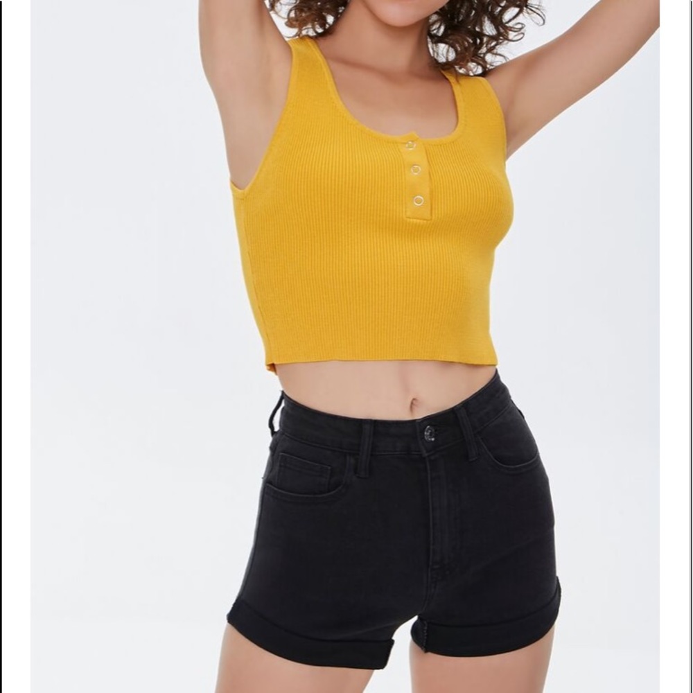 Forever 21 Denim Curvy Fit Cut Off Shorts